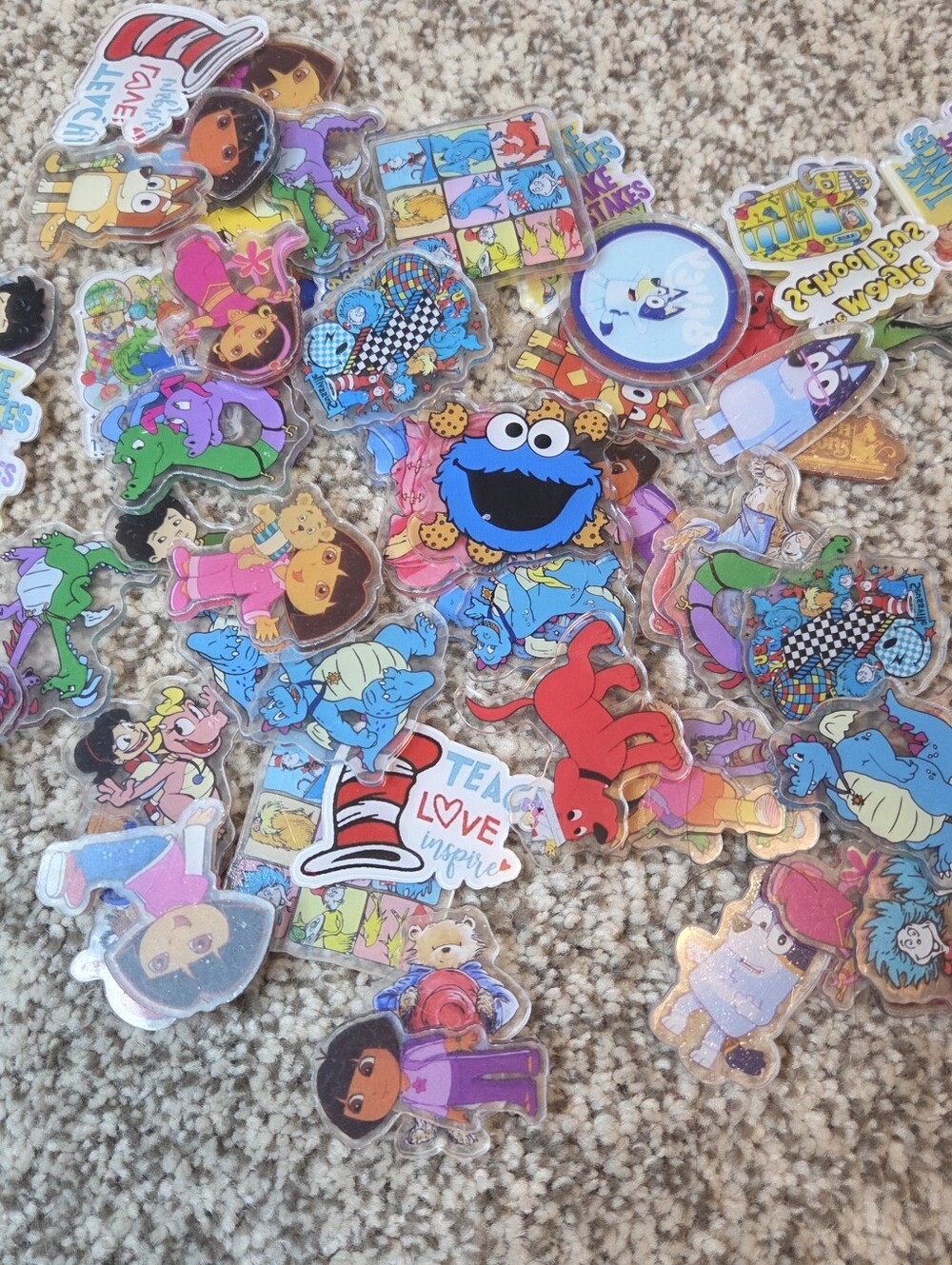 Kids TV Shows 4cm Acrylics For Diy-50pcs